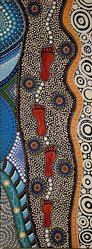 Mandala Art by Artist Allen Davis, Aboriginal Art, Colorado Artist